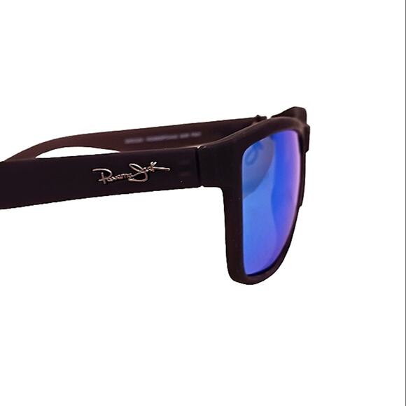 Panama Jack Sunglasses POLARIZED Blue Lens BLACK Frames 400 UV Modern - Picture 7 of 16